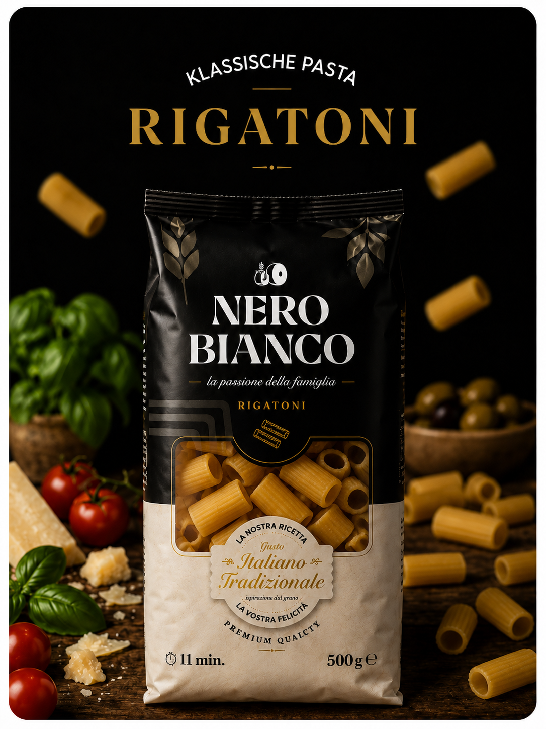 Nero Bianco Rigatoni